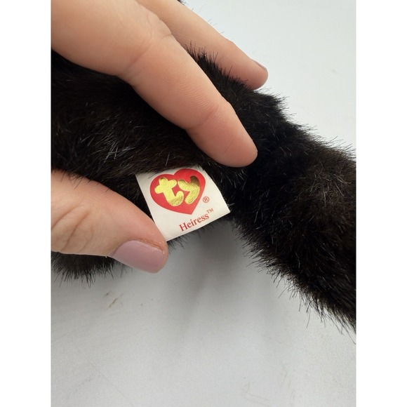 Ty Beanie Babies Heiress The Black Cat * 2004 * No Tags Stuffed Animal RETIRED - Picture 5 of 8